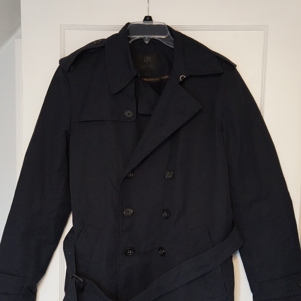 Banana Republic Belted Navy Trench Coat